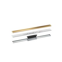 Hansgrohe Axor Drain, Set De Finition Pour Caniveau, 800mm, 42521250, Farbe: Brushed Gold Optic - Bricoman