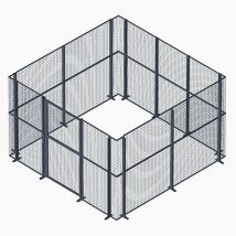 Espace De Stockage Grillagé Et Sécurisé - 4 Faces + 1 Porte Battante - 9m² - Boxgril/4f - Bricoman