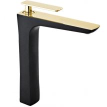 Mexen Indus Robinet De Lavabo Haut, Noir/or - 744610-75 - Bricoman