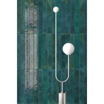 Carrelage Faïence Mur Bleu Turqoise Rectangulaire 5x40 Cm Bali Hesper (vendu Par Boite De 1m2) - Bricoman