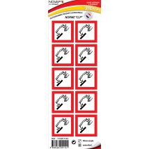 Pictogramme - Je Ronge 40x40mm - 4251141 - Bricoman
