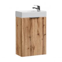 Meuble Lave-mains 40cm 1 Porte Adriel Bois - Bricoman