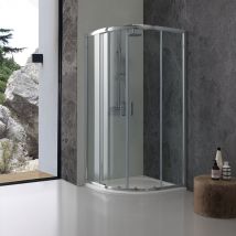 Paroi De Douche Angulaire 80x80 Verre Transparent | Giada - Bricoman