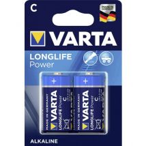 Blister 2 Piles Alcalines 1,5v Lr14 Longlife Power Varta - Bricoman