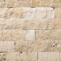 Brique De Parement Travertin Beige Nuancé Llx10 Cm (lot De 1 M²) - Ro'ma Nature - Bricoman