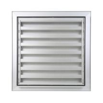 Grille Murale À Encastrer Renson F1 Anodisé Argent Moustiquaire Inox - 500 X 500 Mm - 41155 - Bricoman