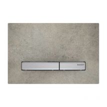 Geberit Plaque De Déclenchement Sigma 50, Décor Béton Boutons Chrome (115.788.jv.2) - Bricoman