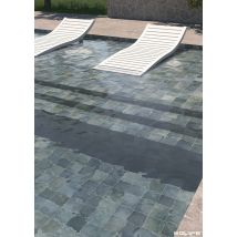 Carrelage Extérieur Piscine Carré Bleu Mate 15x15 Cm Spa&pools Indigo Mat - Bricoman