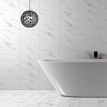 Carrelage Mur Mat Certeca Statuario Effet Marbre 25x40 (carton Avec 25 Unités = 1,5 M2) - Bricoman