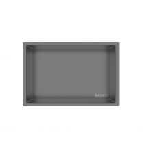 Balneo Niche Murale Wall-box One 30×20×10 Cm Acier Inoxydable Gun Metal Graphite - Bricoman