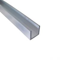 Profilé U Aluminium 40x40 Ep 4 Mm, Longueur : 0.5 Mètre - Bricoman