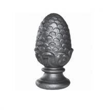 Pomme De Pin - Largeur 28mm Hauteur 55mm Base De Ø28mm - Fer Forgé - À Souder - Bricoman