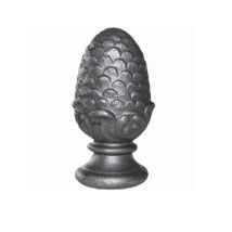 Pomme De Pin - Largeur 43mm Hauteur 85mm Base De Ø43mm - Fer Forgé - À Souder - Tecnomat