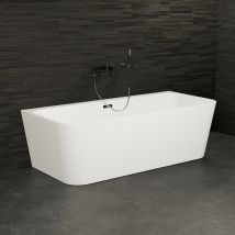 Baignoire Ilot Mint 170 Blanche 170 X81 X57 Cm, By Spalina - Bricoman