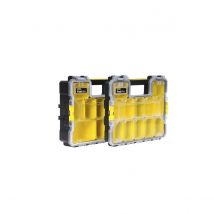 Stanley 1-97-518 Boite À Outils Boîte Pour Petites Pièces Plastique Noir, Transparent, Jaune - Bricoman