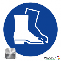 Panneau Chaussures De Sécurité Obligatoire - Alu Ø300mm - 4010984 - Bricoman