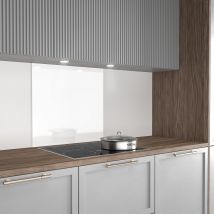 Fond De Hotte Verre Emaille Blanc Trempe 45x60 - 6 Mm - 4 Kg - Fabrication Française Aurys Normandie - Bricoman