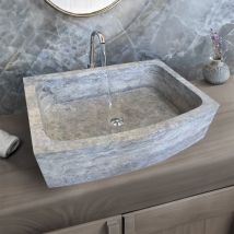 Evier Maxilly Travertin Silver Adoucie 70x52xh18 Cm - Bricoman