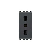 20203 Bpresa Sicury 2p+t 16a P17/11 Gris Eikon - Tecnomat