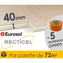 Isolant Sous Chape Eurosol 40mm De Marque Recticel - Palette De 72m² - Bricoman