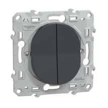 Va Et Vient + Bouton Poussoir - Anthracite - Schneider Electric S340285 - Bricoman