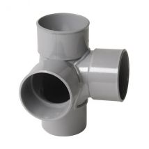 Nicoll Culotte 87°30 Double Équerre Pvc Mâle Femelle Ø100 - Bricoman