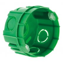 Boîte Maçonnerie Ø65x40mm - Appareillage Vis Et Griffes + Avec Vis - Vert - Zenitech - Bricoman