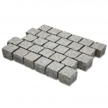 Pavé Granit Gris Tarn 10x10 Cm Ep.8 Cm (au M²) - Ro'ma Nature - Bricoman