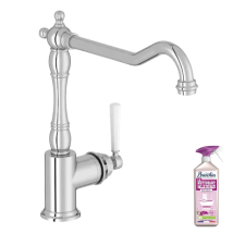 Mitigeur Cuisine Bec Haut Jacob Delafon Cleo Chrome + Nettoyant Briochin - Tecnomat