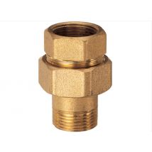 Raccord 3-pièces Droit En Laiton Jaune Far5140 - 3/4" - Bricoman