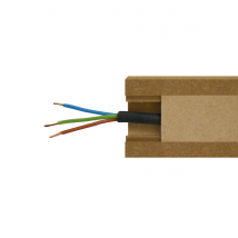 Lot De 10 Goulottes Mdf Passes-câbles À Couvercle, L.2.44 M X H.5.5 Cm, Ep. 18 Mm - Bricoman