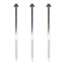 50 Vis Pour Support Bois 6.3x150 | Gris Anthracite | Ral 7016 - Bricoman