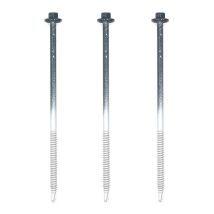 50 Vis Pour Support Bois 6.3x150 Gris Anthracite Ral 7016 - Tecnomat