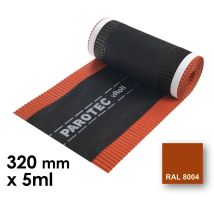 Closoir De Faîtage Souple Ventilé Vroll - 320 Mm X 5 Ml - Ral 8004 Orange Tuile - Tecnomat
