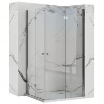 Cabine De Douche Pliante Rea Fold N2 70x80 Chrome - Bricoman