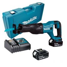 Scie Sabre Sans Fil 18v Lxt (2x5,0 Ah) Dans Coffret - Makita Djr186rte - Bricoman
