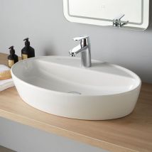 Vasque À Poser Ovale En Céramique - Bricoman