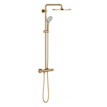 Grohe Euphoria System 310 Colonne De Douche Avec Thermostatique Pour Montage Mural, Cool Sunrise (26075gl0) - Bricoman