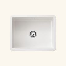 Évier Céramique Blanc Sanindusa Valet 1 Bac 60x46 Cm - Bricoman