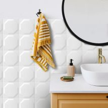 Carrelage Mur Brillant Ceragni Octagon Blanc 000 | 15x15 (carton Avec 29 Unités = 0,65 M2) - Bricoman
