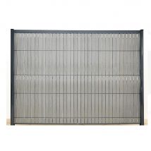 Kit Lamelles Occultantes Rigide Composite Pour Panneau Rigide Haut 193x250 - Couleur 61 3d Wood Gris Quartz - Epaisseur 4.2 Mm - Bricoman