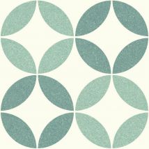 Carrelage Carreaux De Ciment Laos Vert Nice 25x25 Cm - Bricoman