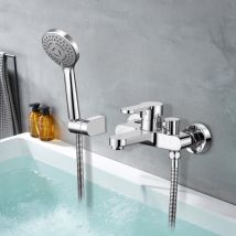 Lovhaus Robinet De Baignoire Avec Douchette À Main Robinet De Baignoire Avec 3 Modes De Jet Ensemble De Douche À Poignée Unique - Tecnomat