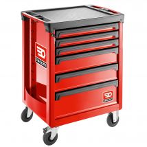 Facom Servante D'Atelier Roll M3 6 Tiroirs Rouge - Roll.6m3apf - Bricoman