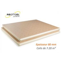 Dalle Pu Plancher Chauffant Epaisseur 80 Mm 1200x1000 R3.70 Paquet De 7.2m² (6 Dalles) - Bricoman