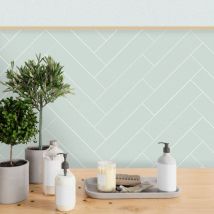 Carrelage Mur Mat Ceragni Lisse Vert 3421 | M10x40 (carton Avec 25 Unités = 1 M2) - Bricoman