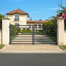 Portail Battant 3m Antelao H.110cm Aluminium Gris - Bricoman