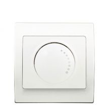 Va Et Vient Variateur Siemens, 500w, Blanc, Plaque Basic, Fixation Sans Outil, Compatible Lampes Incandescentes Et Halogènes - Bricoman