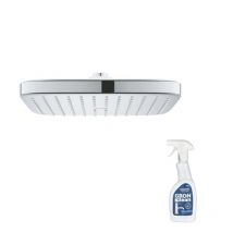 Douche De Tête Grohe Quickfix Vitalio Comfort 250 Cube + Nettoyant Grohclean - Bricoman