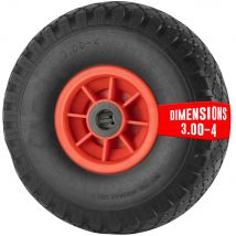 Roue Polyuréthane 260 Mm Pour Diable Et Chariot - Charge 120 Kg - Alésage 20 Mm - Bricoman